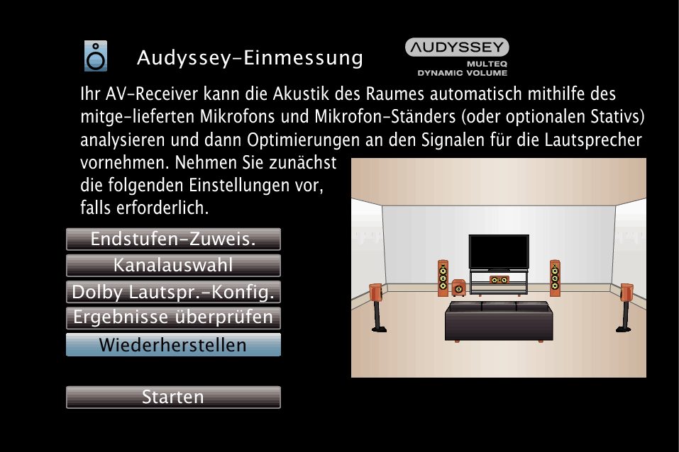 GUI Audyssey S93
